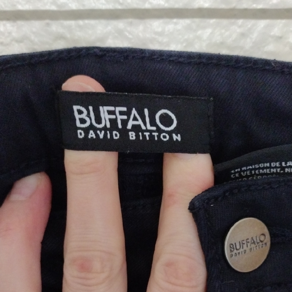 Buffalo David Bitton Black Skinny Jeans Modern Fit - Picture 2 of 9